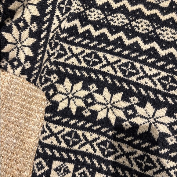 Mens Vintage LL Bean 100% Crewneck Wool sweater size XL Fairisle - Picture 3 of 4